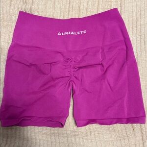 Alphalete Women's Fuchsia Bike Shorts